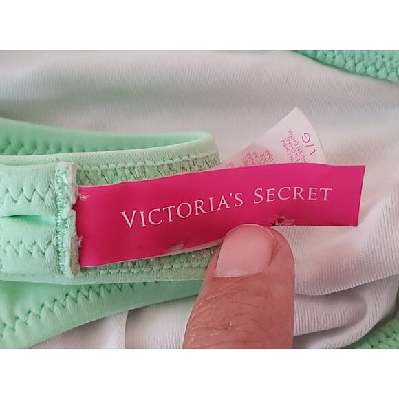 Victoria Secret Green Pastel Strapless Bikini Top - Swim - Size Large - Picture 4 of 4